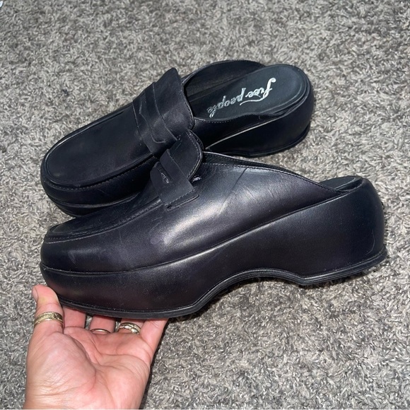 Free People Winston platform clogs Sz 39.5 - Picture 2 of 10